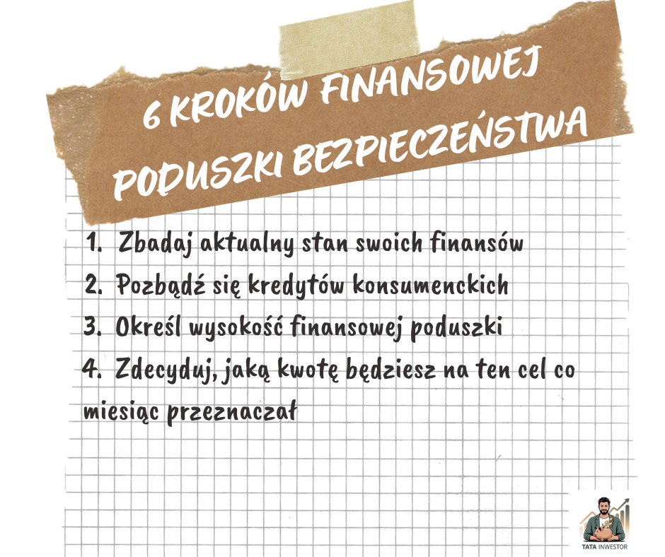 6 kroków finansowej poduszki bezpieczeństwa