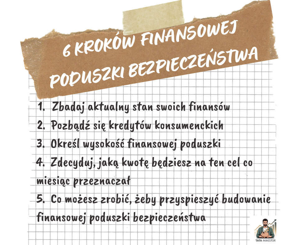 6 kroków finansowej poduszki bezpieczeństwa