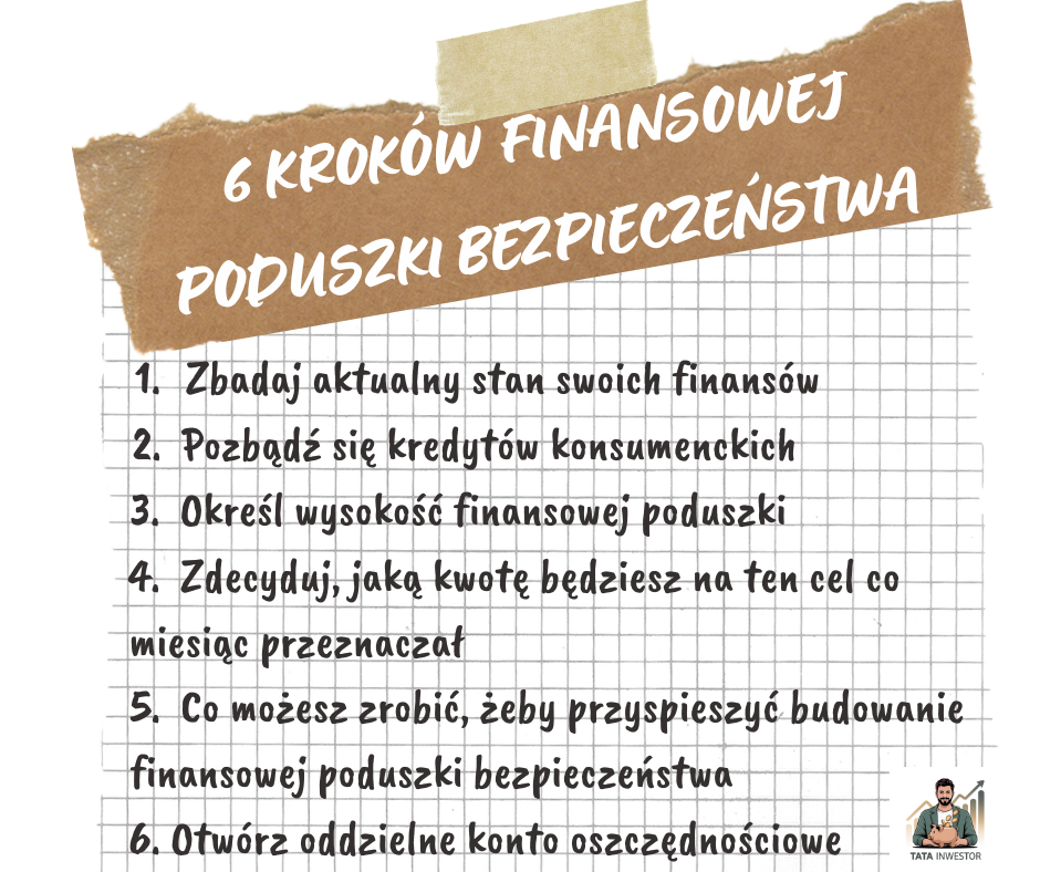 6 kroków finansowej poduszki bezpieczeństwa