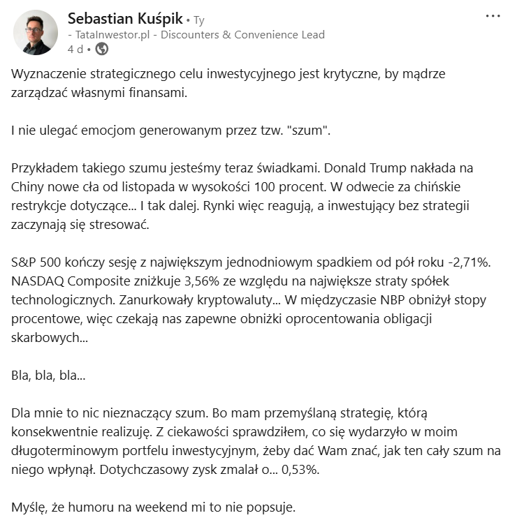 Inwestycje, emocje, rynek, strategia, analiza.